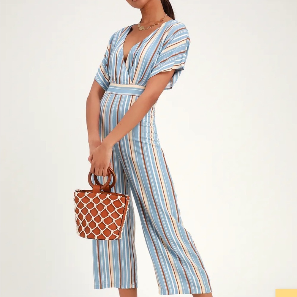 Lulu's Multicolor Striped Jumpsuit
